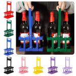 porte verres pliables multifonctions modernes compartiments verres noir rouge vert bleu rose jaune violet