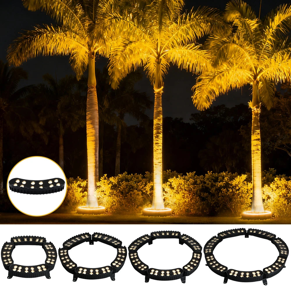 lumière led spot moderne étanche ip65 noir points lumineux extérieur arbre noël 210mm 310mm