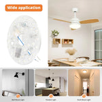 lampe led moderne blanc diodes 5.3 pouces fixations vis flux lumineux efficace
