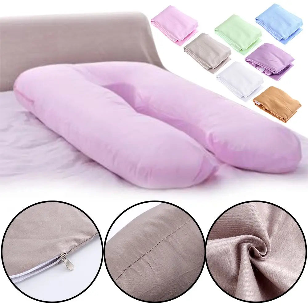housse coussin maternité coton forme respectueux environnement couleur gris clair texture uni fixations maison