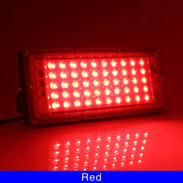 projecteur led noir multicolore ip65 moderne télécommande 220v 50w aluminium