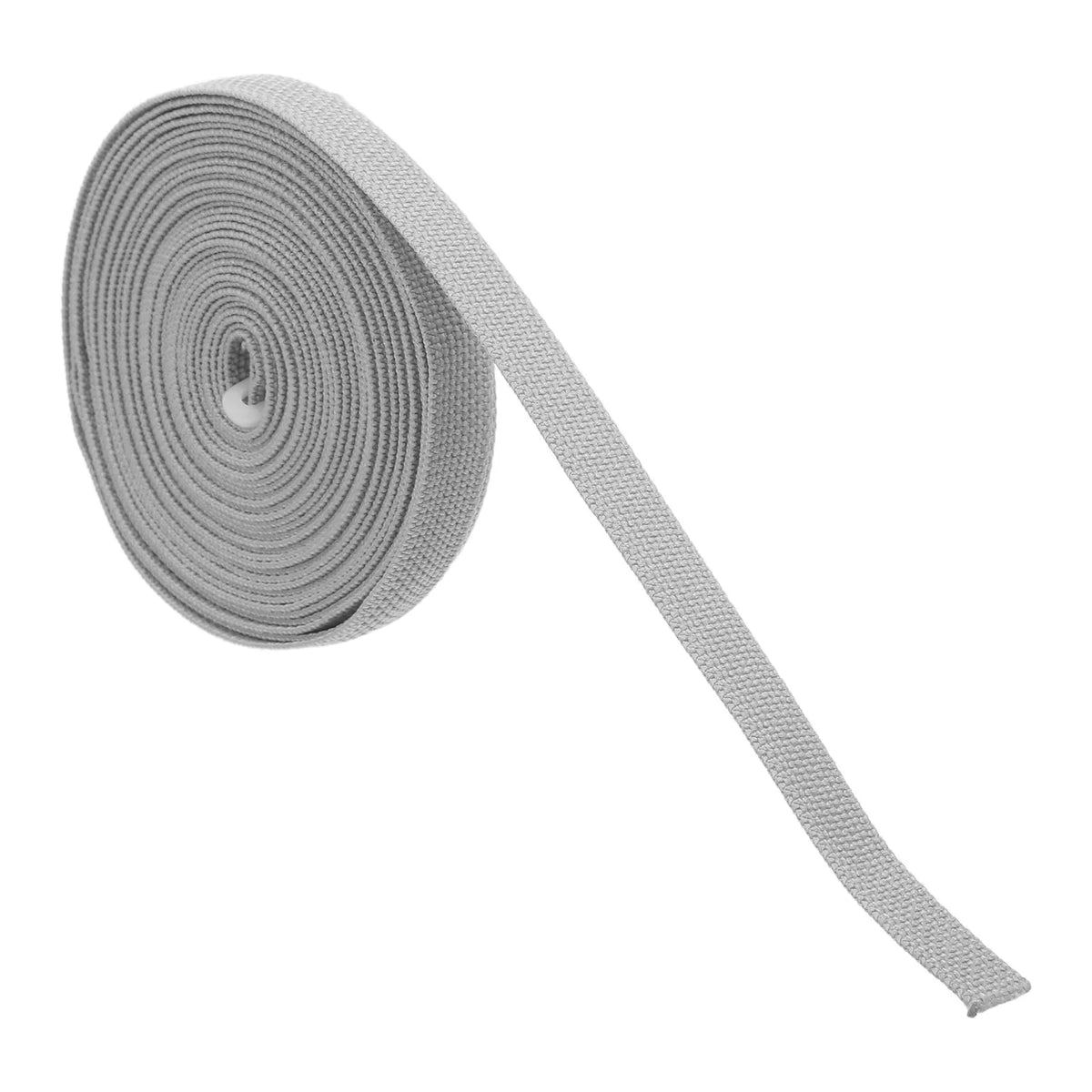 ruban remplacement store roulant gris clair texture tissée 14 mm large 500 cm longueur