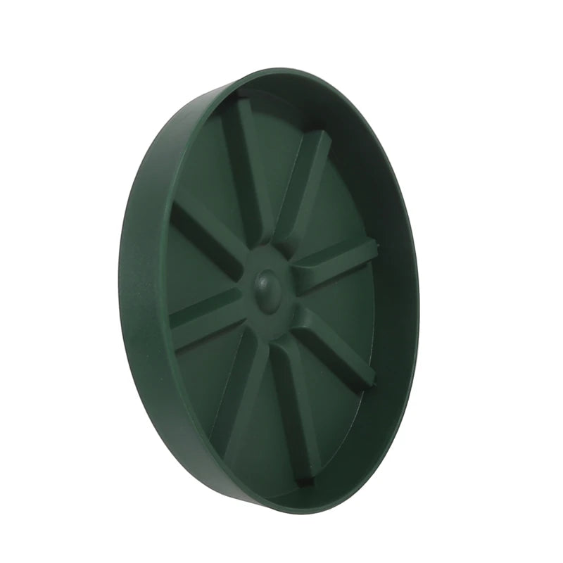 assiettes jardinage modernes plastique vert foncé gris blanc rayons opaques multifonctionnelles