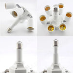 adaptateur E27 douilles led base lumiere support ajustable moderne blanc opaque