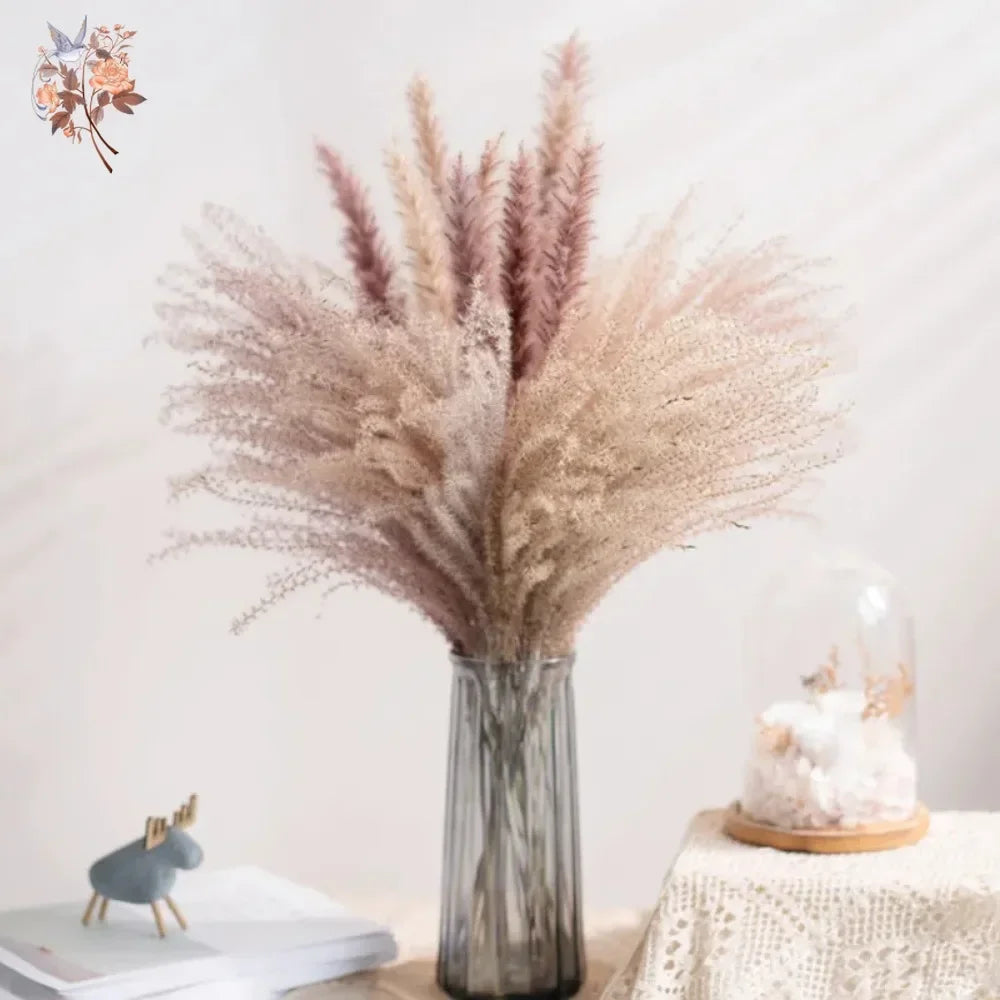 fleurs séchées naturelles rose pâle décoration maison anniversaire mariage rustic