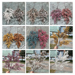 décoration maison branche séchée feuilles naturelles marron jaune violet blanc purextérieur wedding props(home)Decoration