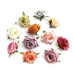 fleurs artificielles roses bouquet blanc rose violet 10 pièces décoration mariage