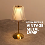 Lampe de chevet tactile LED beige design nordique