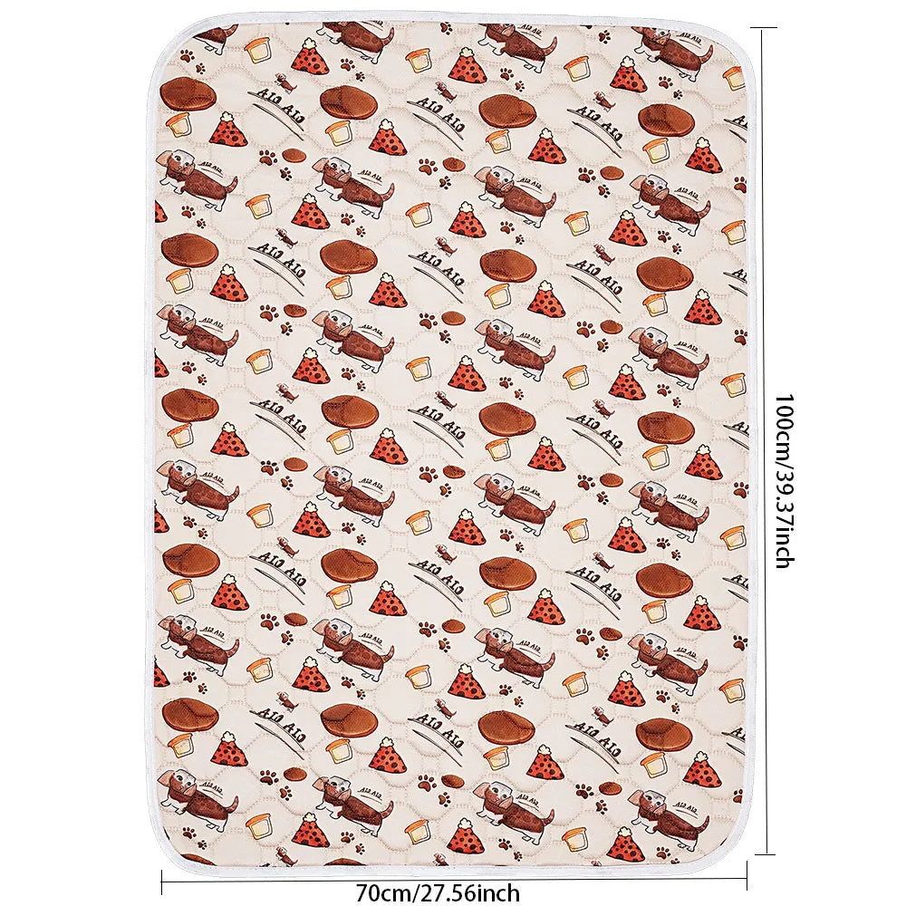 tapis absorbant imperméable chien chat motif pattes coeur lavable antidérapant intérieur moderne bleu