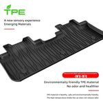 tapis sol voiture noir rayures horizontales moderne protection tpe imperméable facile nettoyer