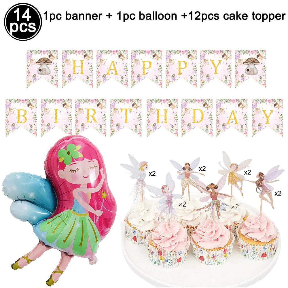 décorations gâteau cupcakes fées papillons fleurs mariage anniversaire baptême révélation sexe MADAM FAIRY PARTY