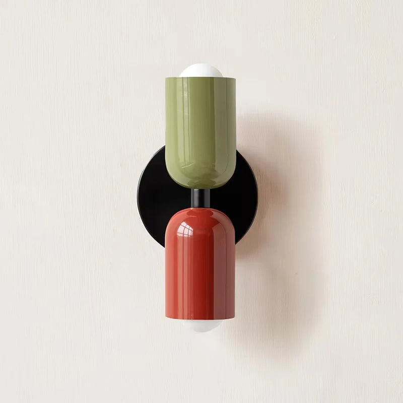 applique murale moderne led vert rouge beige noir éclairage quotidien minimaliste fixée mur