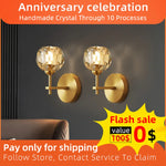 lustre moderne transparent doré ronds striés salon chambre élégant ampoules chaines led