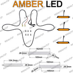 grille pare chocs noir moderne ford ranger 2015 2021 led câbles vis