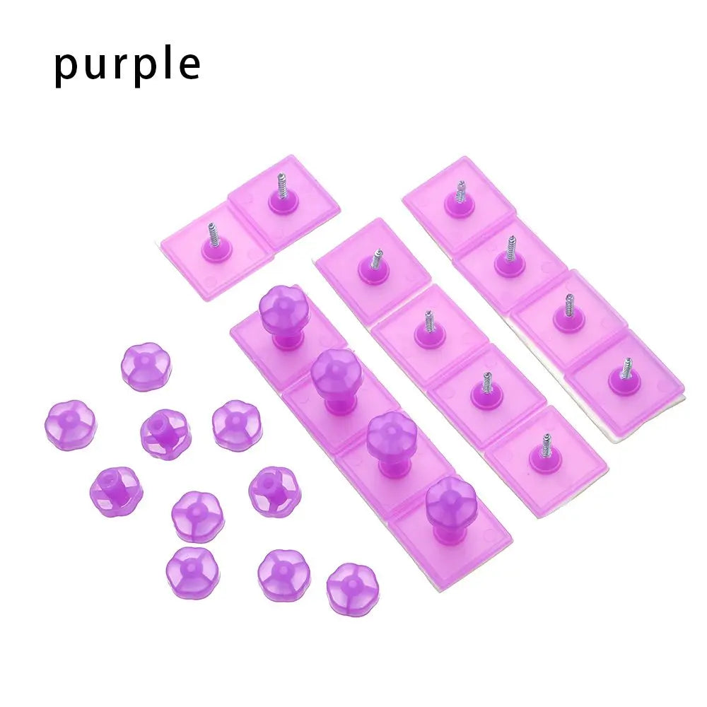 Clips adhésifs porte grillage violet bleu moderne 2cm 2cm fixations