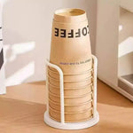 support tasses jetables marron blanc moderne cuisine rangement