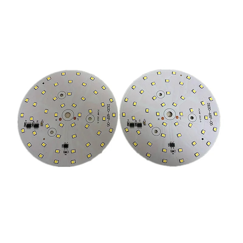 plaque led rectangulaire blanc mat diodes smd 48 18w 6000k moderne 120mm