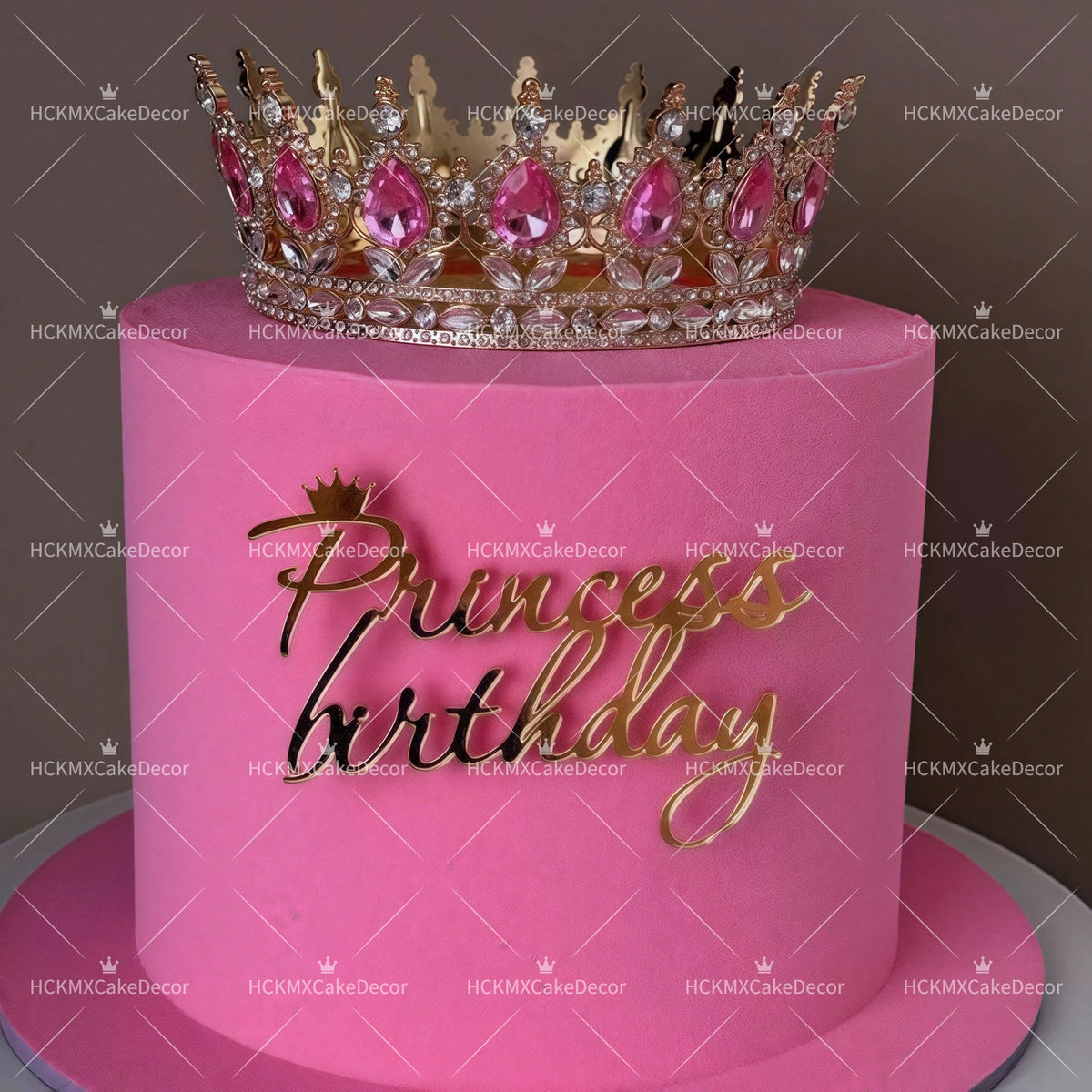 décoration gâteau couronne strass or rouge rose bleu vert violet classique acrylique mariage anniversaire