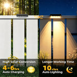 applique solaire led noir haute luminosité ip65 double sided tape vis moderne