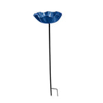 bassin oiseaux fleur rouge bleu moderne extérieur décoration pollinisateurs jardin
