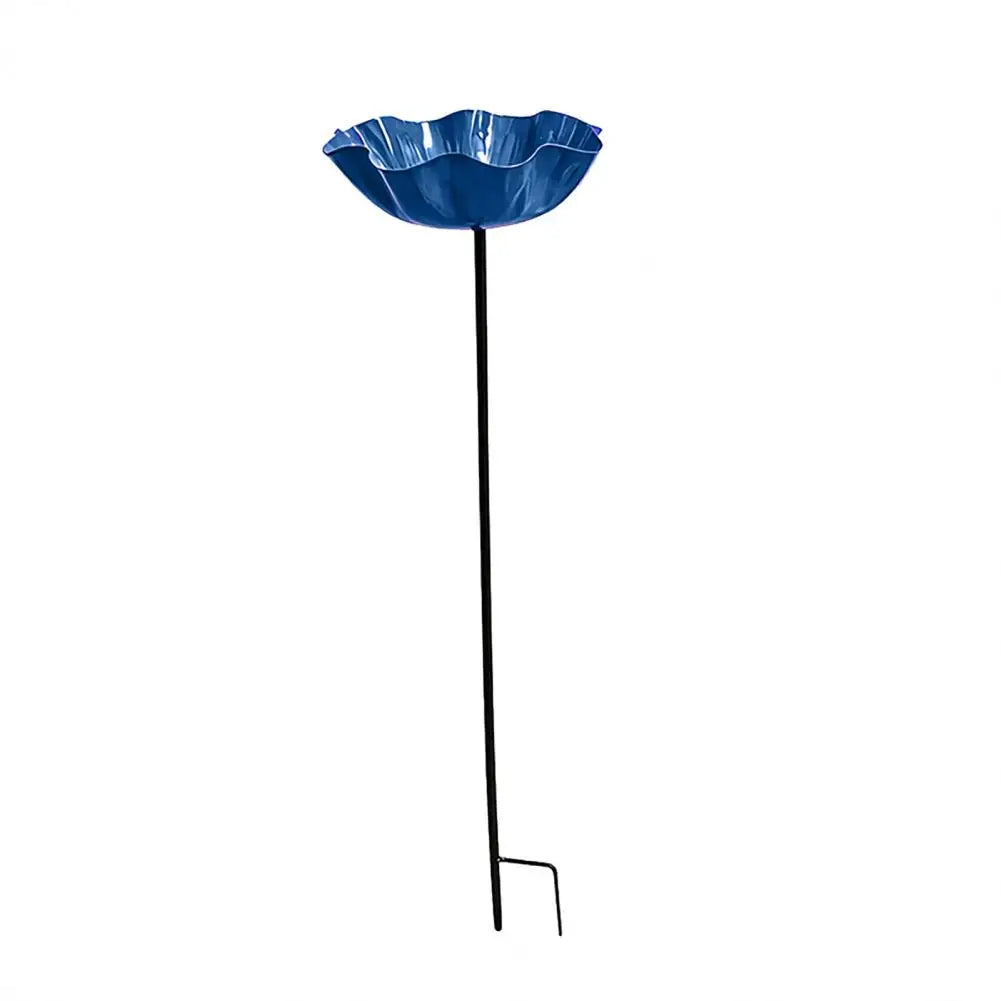 bassin oiseaux fleur rouge bleu moderne extérieur décoration pollinisateurs jardin