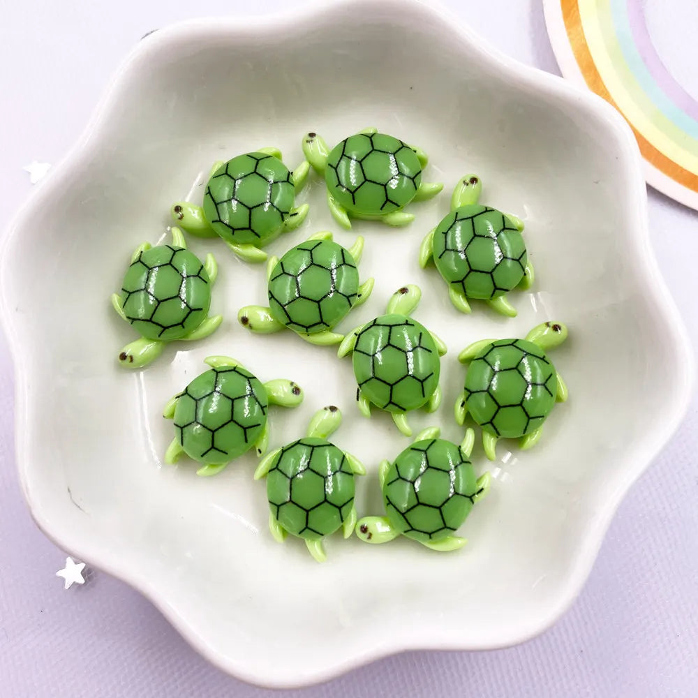 pendentifs résine colorée crabe étoile tortue poissons décoratifs cartoon 14+