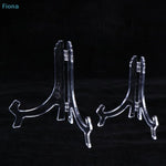 présentoir pliable transparent support assiettes clips moderne rangement domestique transparent sans motif plastique