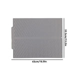 tapis table silicone rectangulaire moderne rayures ondulées gris noir protection cuisine support vaisselle
