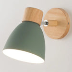 applique murale moderne bois naturel lampe intérieur salon chambre interrupteur câble