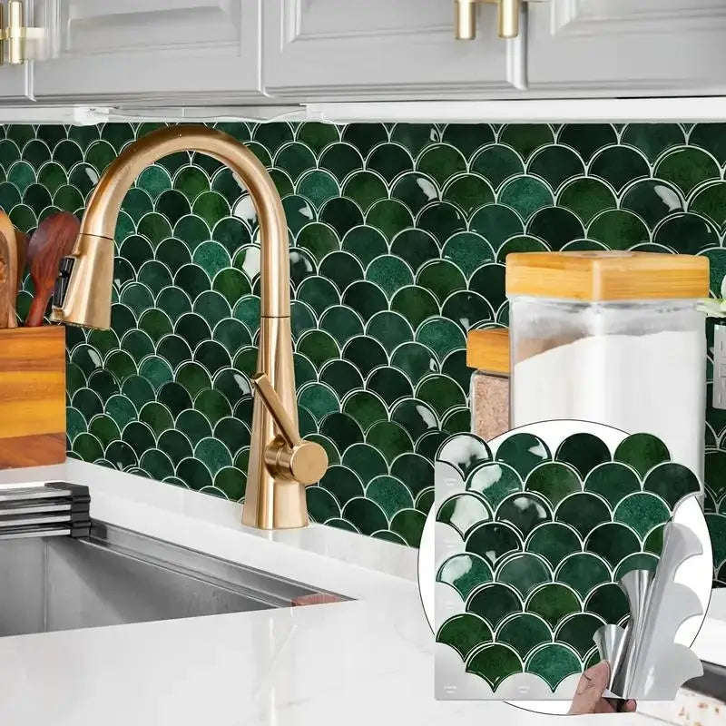 Carreaux muraux autocollants pour salle de bain