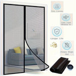 rideau porte magnétique anti moustiques noir maille fine moderne velcro 100x210cm 110x210cm 120x210cm 80x210cm