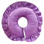 coussin voyage massage tête oreillers relaxation confortable motif floral gris rose violet