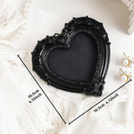 cadre decoratif noir baroque resine mural classique ornements decor maison tridimensionnel moderne
