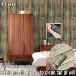 papier peint auto adhésif texture bois marron rustique moderne imperméable résistant eau sans formaldéhyde