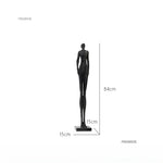 sculptures humaines modernes texture rugueuse noir gris beigeclair abstrait minimalisteDecorationIntérieureSculptureFigurinesHumainesStylisées