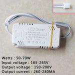 driver led blanc moderne 165 265v ac 80w transformateur éclairage fonctionnel