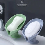 support savon moderne vert clair adhésif salle bains plastique gris opacité