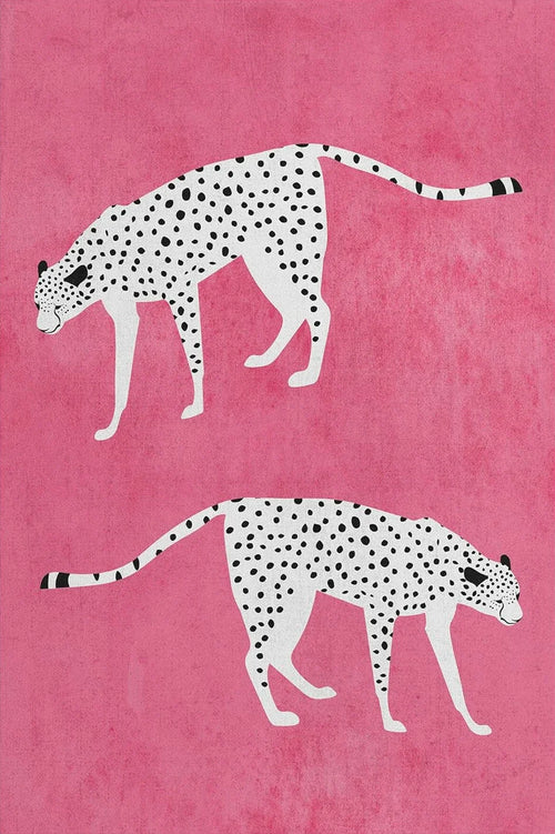 affiche murale animaux safari léopard girafe zèbre toile décor salon moderne cadre bois
