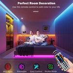 ruban led multicolore rayures horizontales moderne télécommande application 10m 15m 20m 30mRGBO
