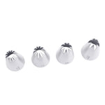 décorations gâteau embouts pâte sucre blancs coniques kit décoration desserts noirs pointillés