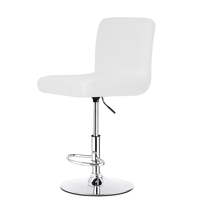 housse chaise élasthanne quadrillée moderne ajustable jaune gris restaurant banquet
