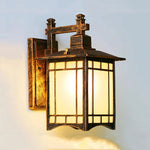 lampe murale noir beige grille fenêtre finition métallique classique rustique ampoule E27 LED IP65