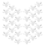 clips décoratifs transparents fleurs simples minimaliste décoration lumière fête mariage 100 pièces