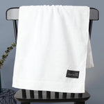 serviettes coton absorbantes rayées moderne orange blanc gris clips toilette durable qualité