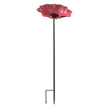 bassin oiseaux rouge jaune bleu forme fleur métal moderneextérieur jardinDecorationPapillonsAbeilles