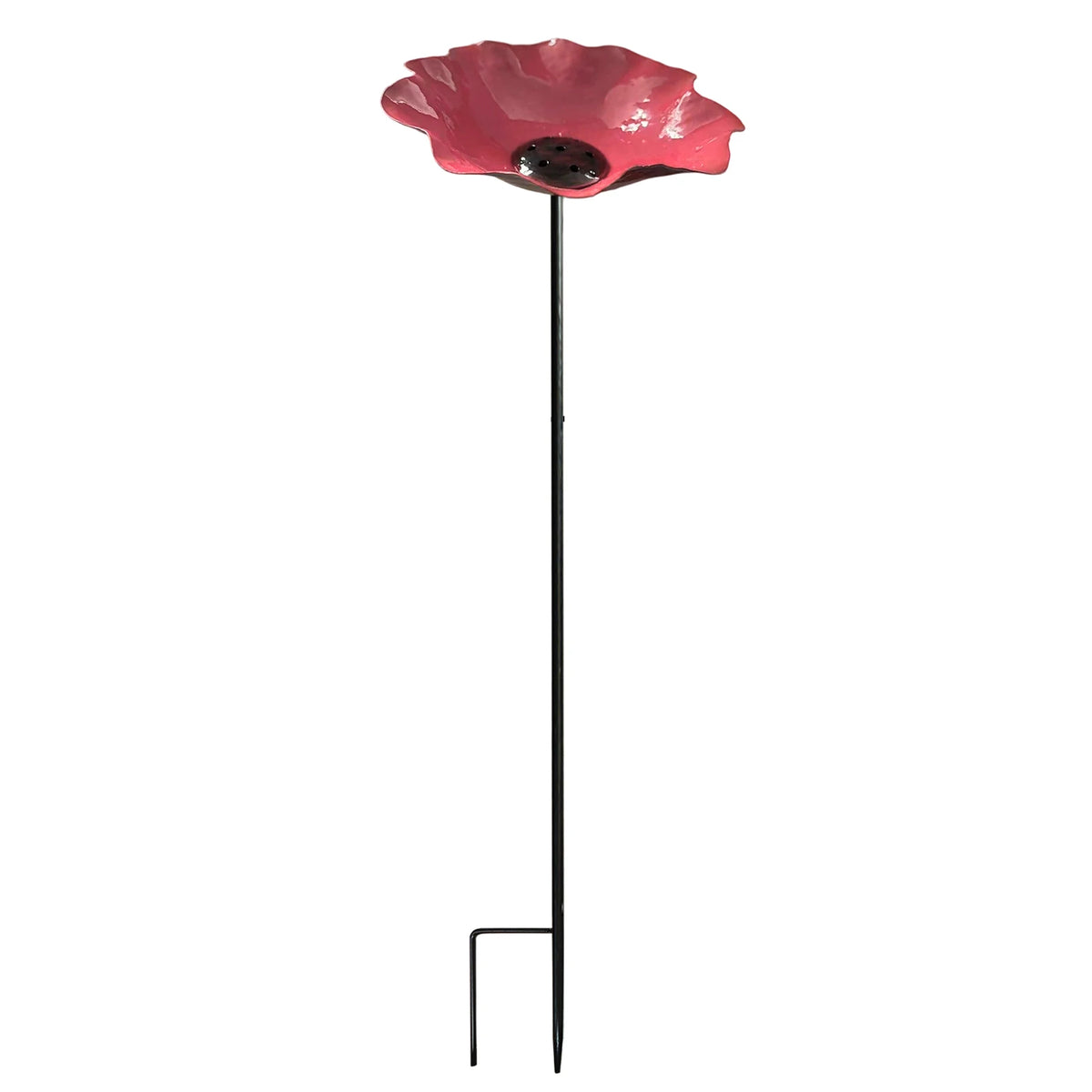 bassin oiseaux rouge jaune bleu forme fleur métal moderneextérieur jardinDecorationPapillonsAbeilles