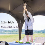 tente camping automatique imperméable grande capacité table chaises pliantes extérieur gris