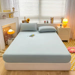 housse lit couleur unie rose clair gris bleu marine noir rose pâle moderne adhésive