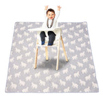 tapis anti dérapant enfant motif canards beige jaune texture pointillée moderne pliable activité jeu