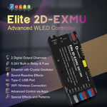 contrôleur wled ethernet wifi musique 360w ws2812 sk6812 20a fusible moderne noir